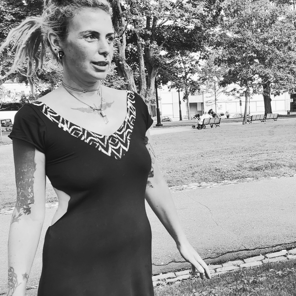 ZHENNYMPH Cut Out Jersey Dress